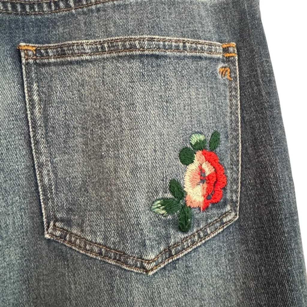 Madewell The High Rise Slim Boyjean Embroidered
Edition Denim Jeans Size 27 - Image 10