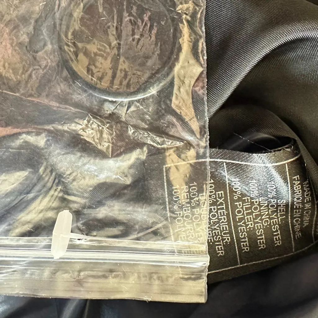 BB Dakota Steve Madden Cecile Puffer Coat Jacket Colorblock Blue Black Med NWOT - Image 15