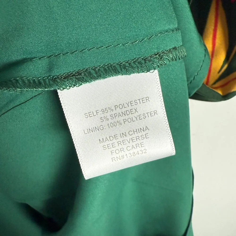 NWT ModCloth Truly You Floral Fit And Flare Dress Forest Green Size XXS NEW - Image 8