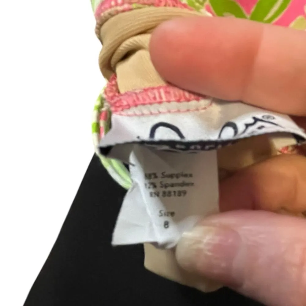 Lilly Pulitzer One-Piece Swimsuit Pink and Green Jungle themed– Size 8 - Image 9