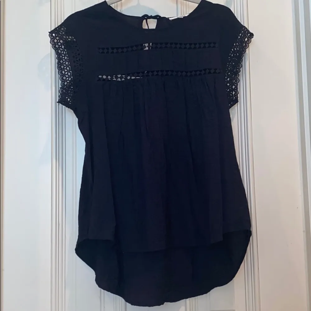 Anthropologie Ro & De Babydoll Crochet Lace Blouse - Image 2