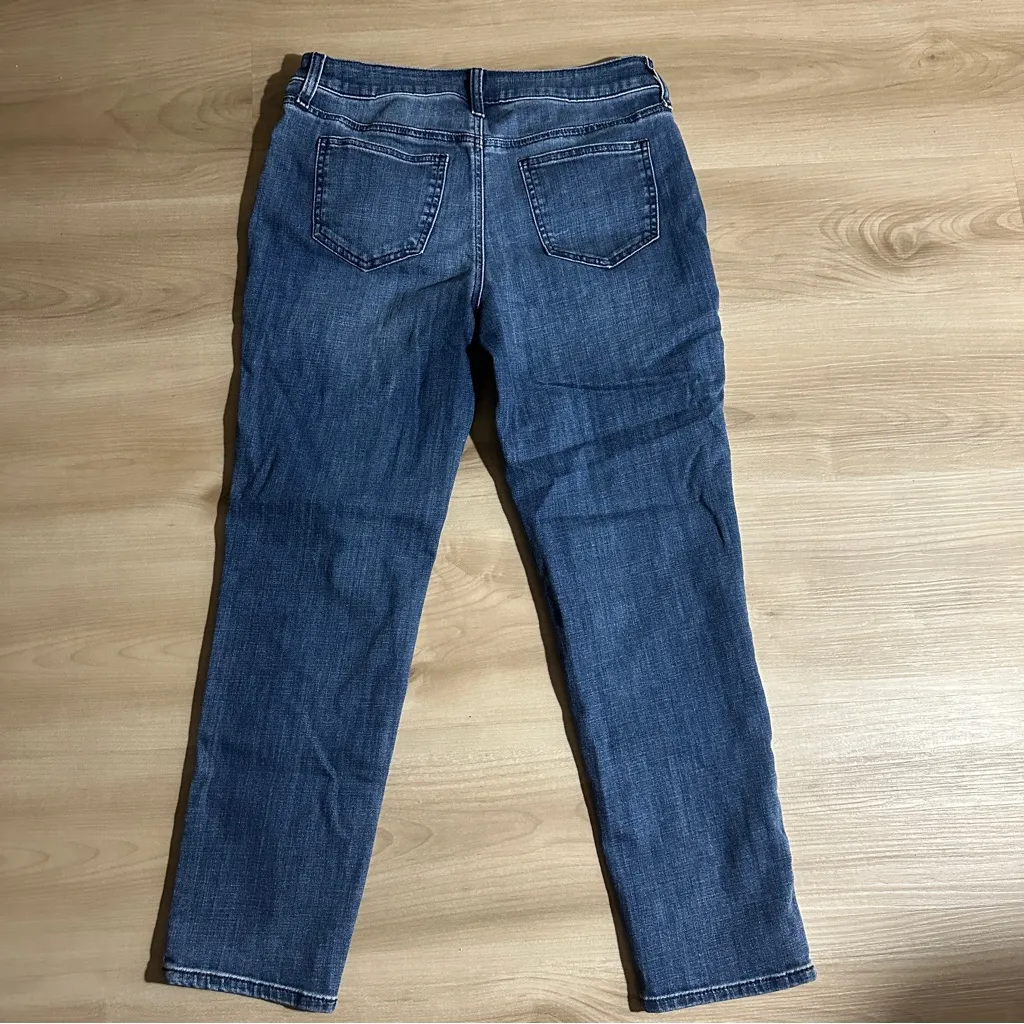 Chicos So Slimming Girlfriend Slim Leg Ankle Medium Wash Denim‎ Jeans 4R - 0R SM - Image 9