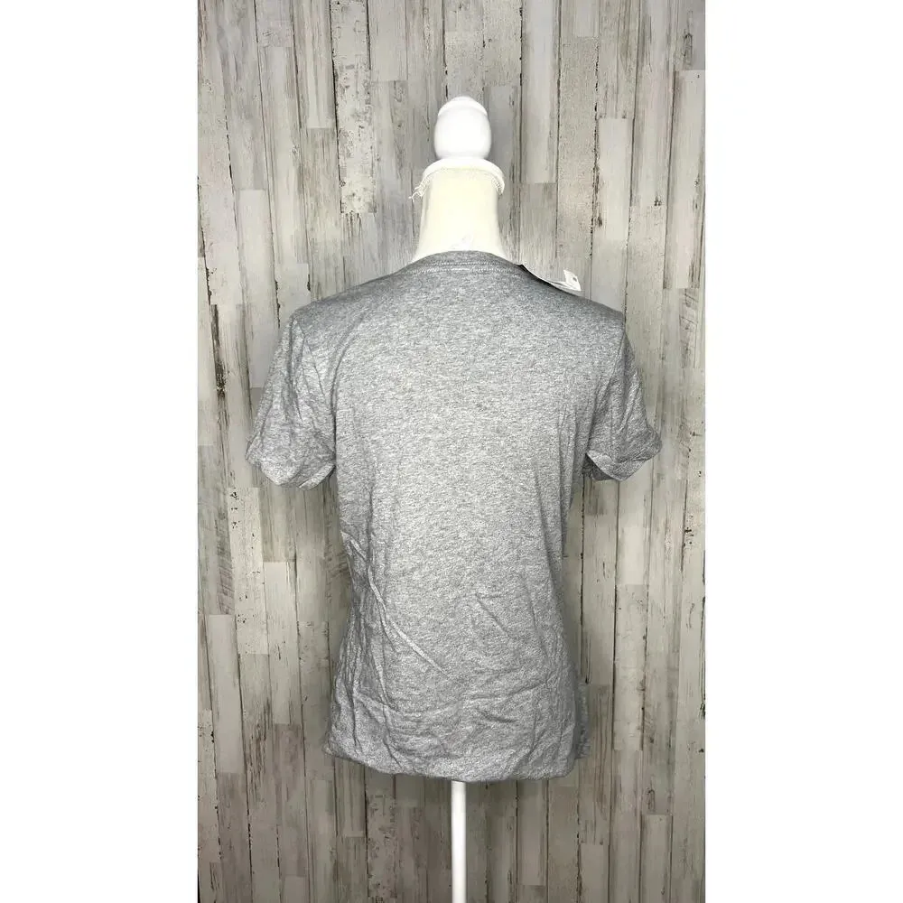 NWT Clemson Tigers‎ Women's Size Medium Gray CU V-Neck Short Sleeve T-Shirt - Image 3