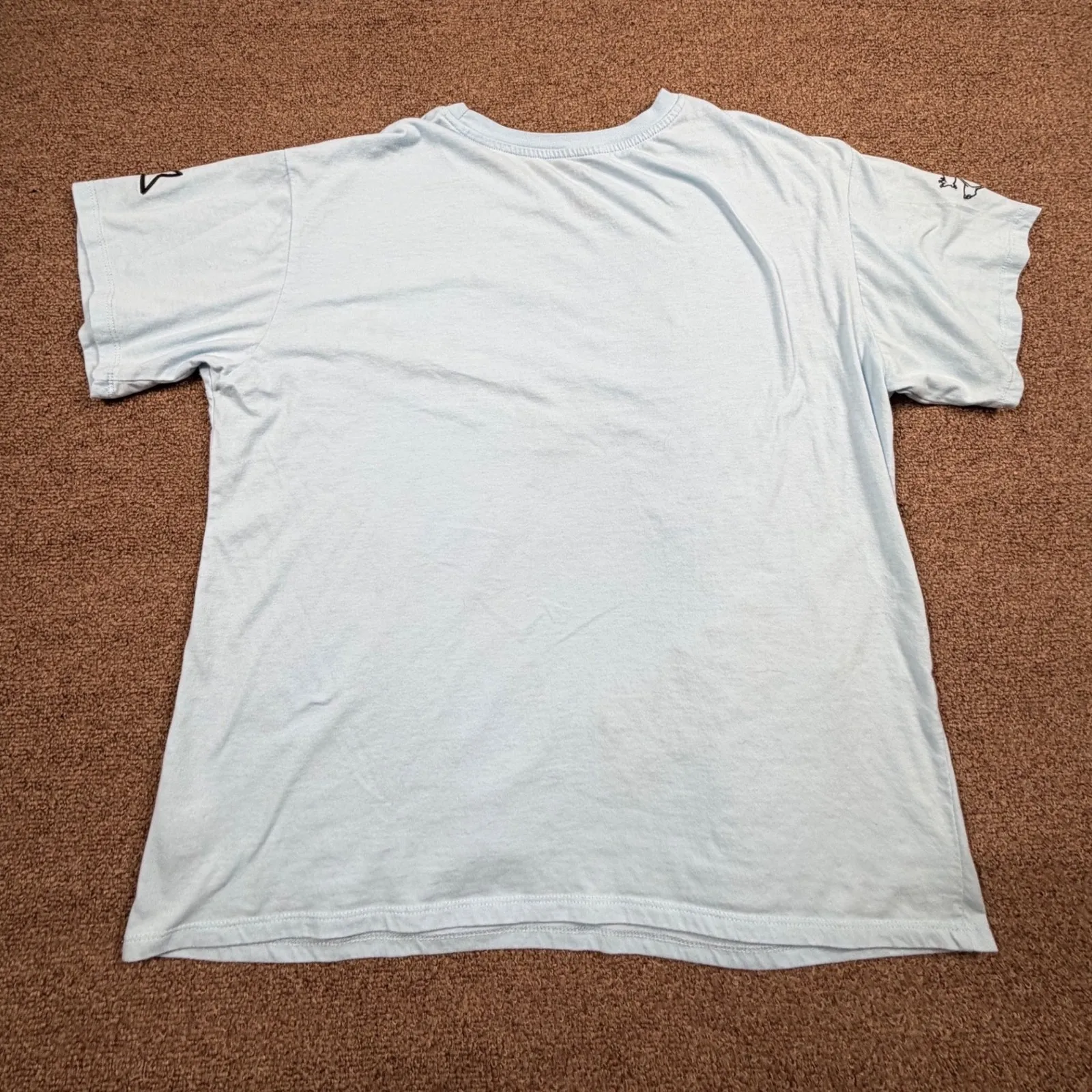 Disney Stitch Embroidered Ohana Means Family Blue Graphic T Shirt Womens XL - Image 3