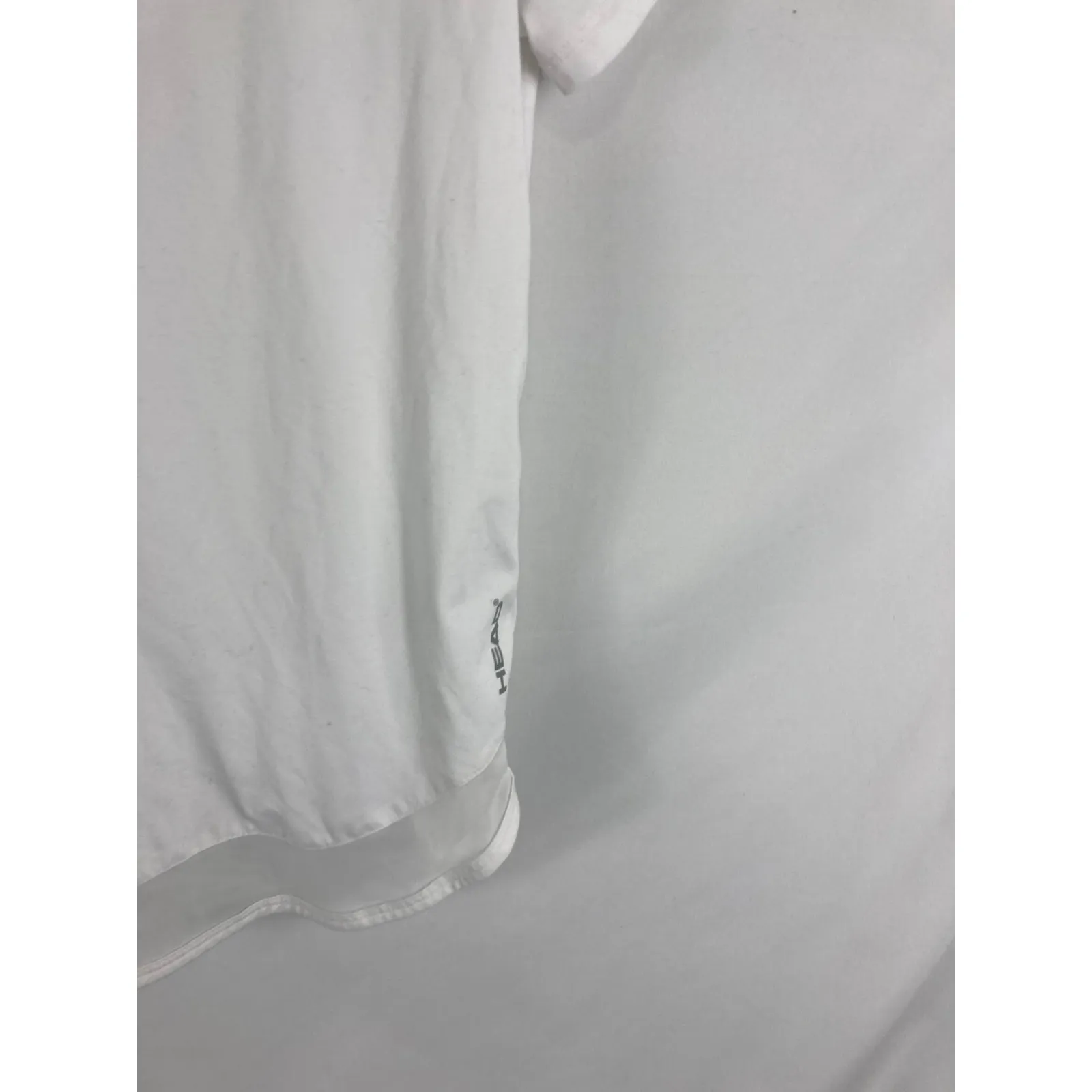Head White Athletic Tshirt with Mesh Bottom Size Small - Image 2