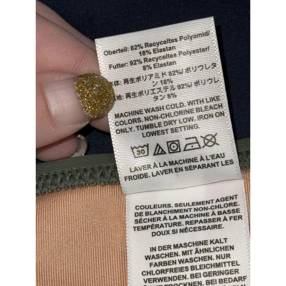 NEW J. Crew Heritage 1989 High-Leg Bikini Bottom BP209 Cool Cypress Green Size L - Image 10