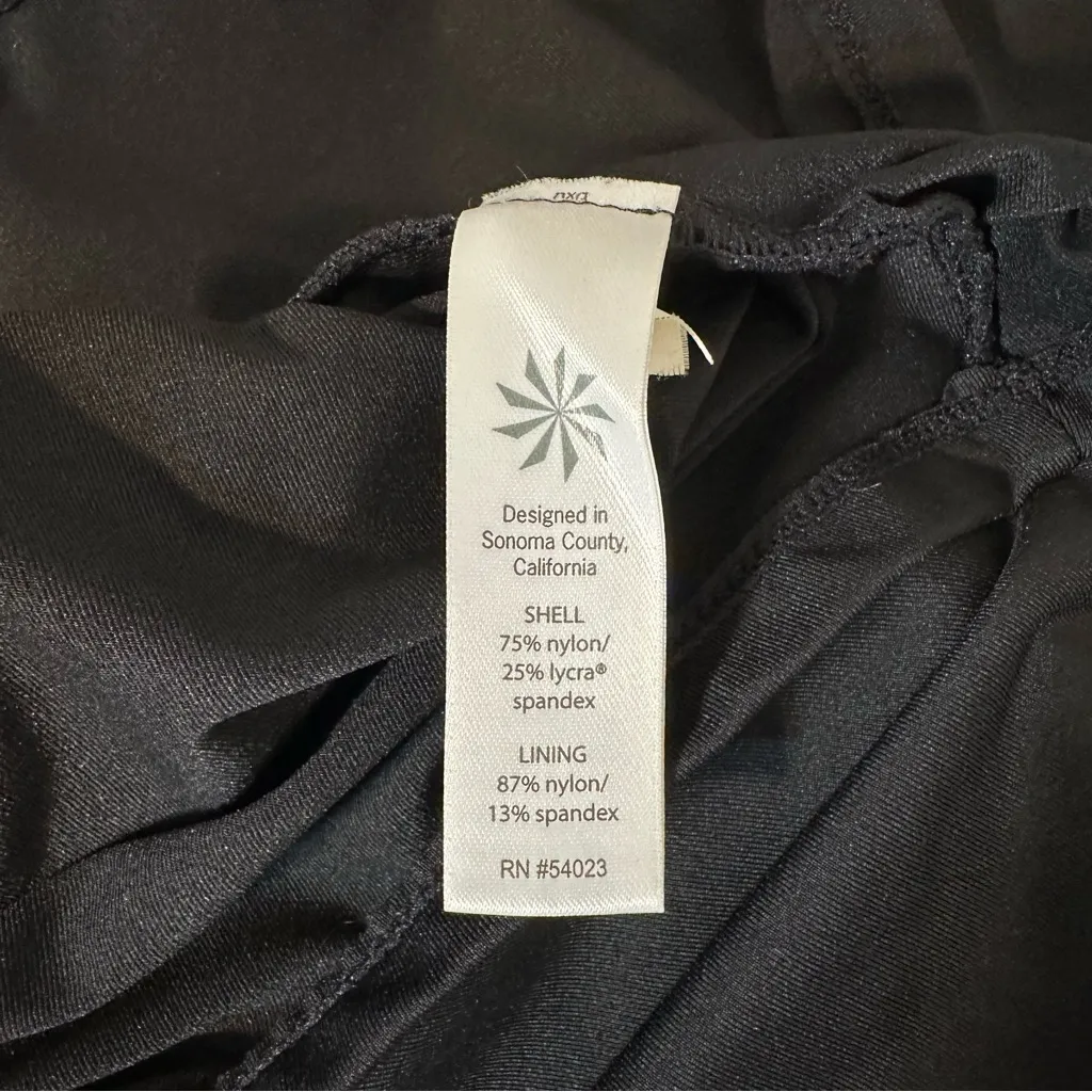 Athleta Black Halter Tie Tennis Athletic Sport Mini Dress XSMALL - Image 9