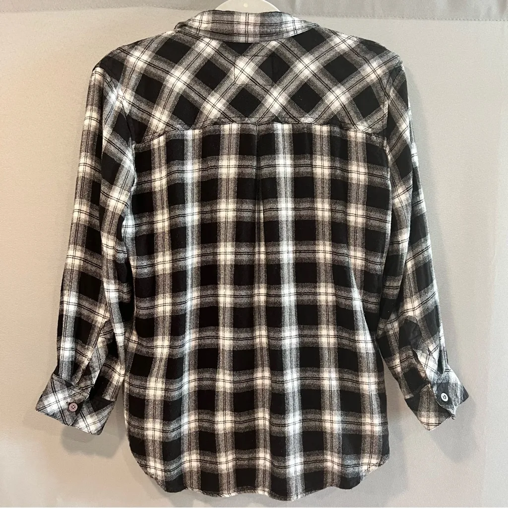 Rails Hunter Midnight Snow Plaid Button-Up Shirt - Image 5