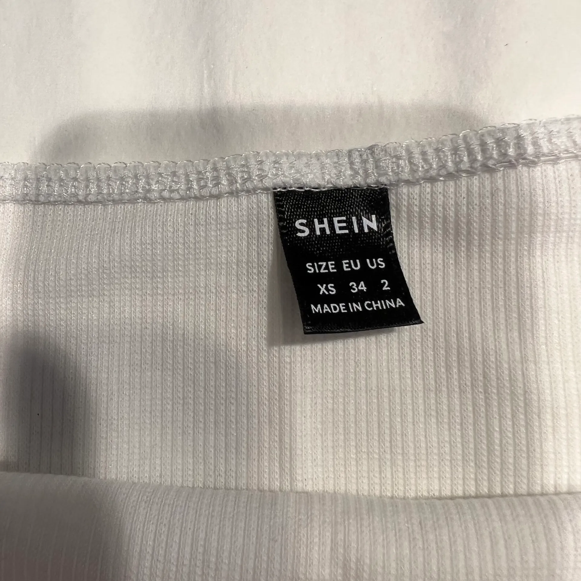 White Cropped Tube Top - Image 3