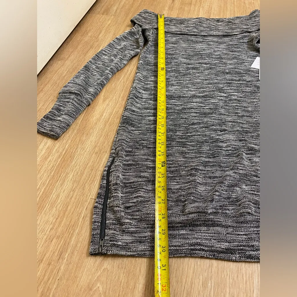 JustFab Charcoal Knit Top - Image 4