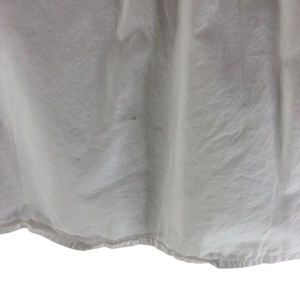 J Crew Short-Sleeve Poplin Popover Top Cotton Stretch White XS - Image 6