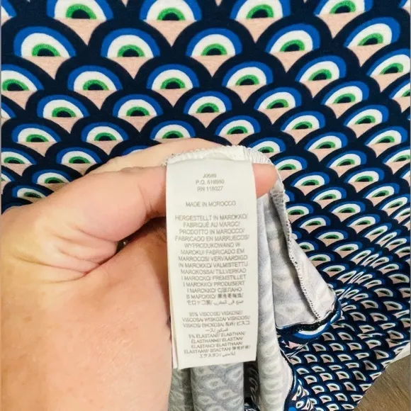 Boden Women’s Tori Jersey Tunic Mini‎ Dress Mod Retro Size 6P Green - Image 5