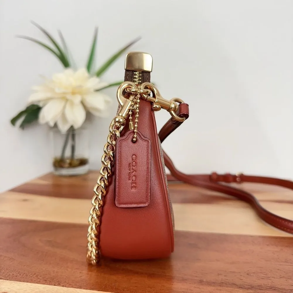 NWT Coach Teri Mini‎ Crossbody Bag In Signature Canvas With Sticker Print - Image 4