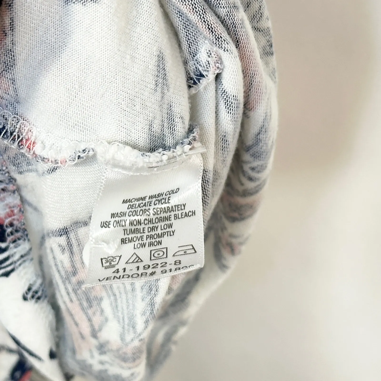 Jessica London‎ Plus Size 18/20 Tank Top Sleeveless Feather Print Boho Knit 1440 - Image 9