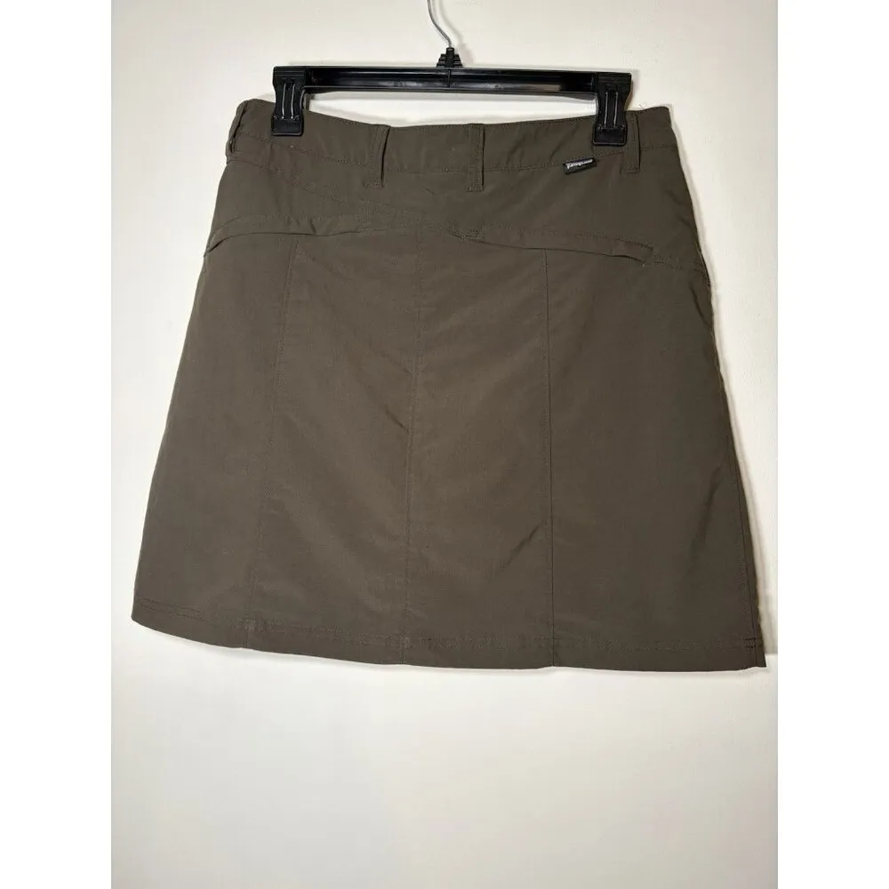 PATAGONIA Inter-Continental Hideway Loden Skirt Army Green Skort 6 - Image 4