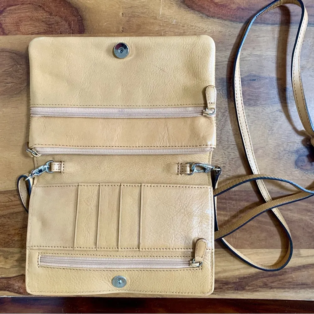 Brighton  Banana Leather Crossbody Bag - Image 4