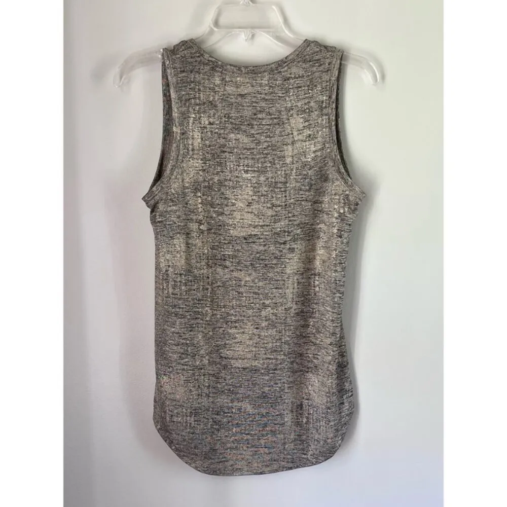 Sam Edelman Shimmery Gold and Black Hi-Low round hem Top/Tank/Shirt/Blouse S Med - Image 5