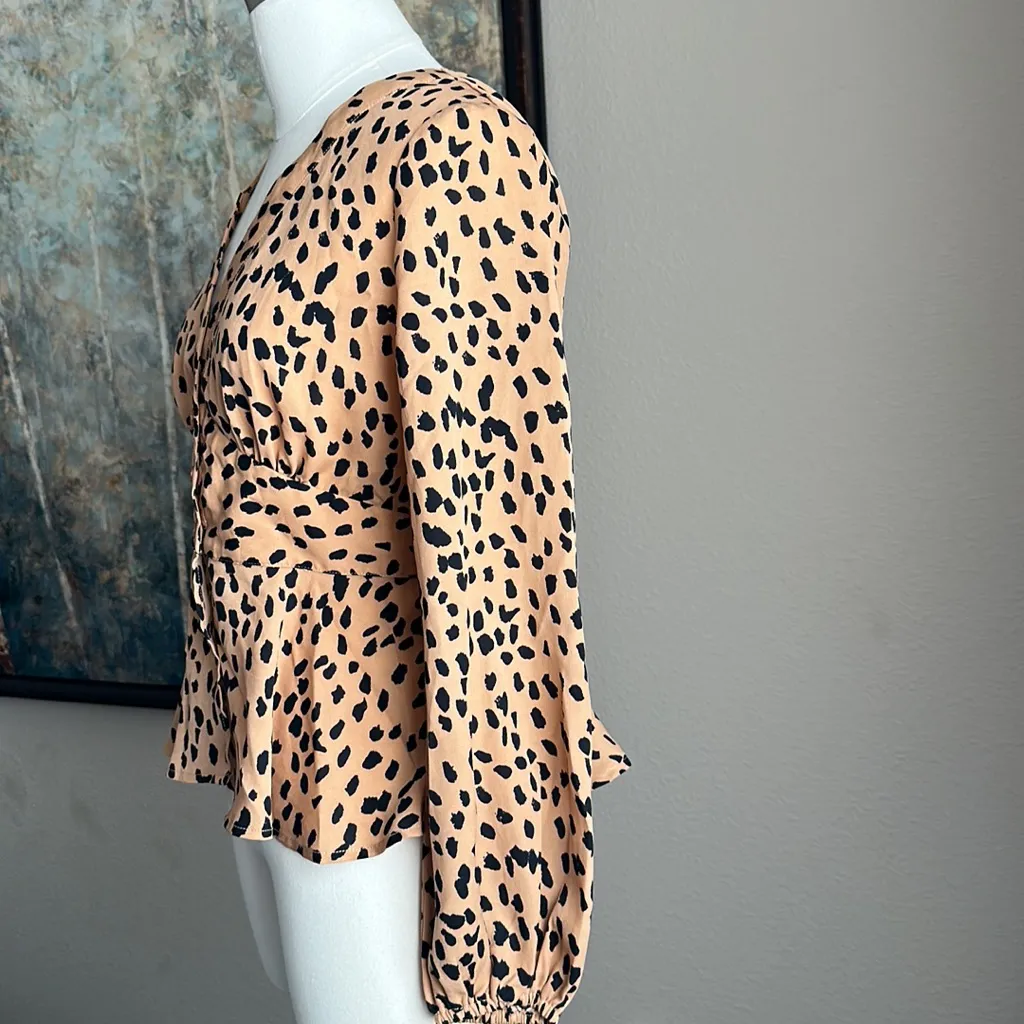 Essue Spotted button front blouse - Image 7