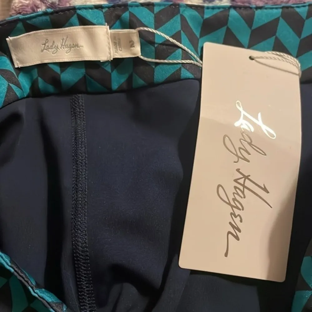 Lady Hagen Women's Skort Size 2 Herringbone Turquoise Golf Tennis Pickleball New - Image 3