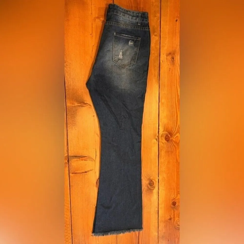 Women’s high vintage wash with front bottom High Rise Button Jean,  size Xl. - Image 6