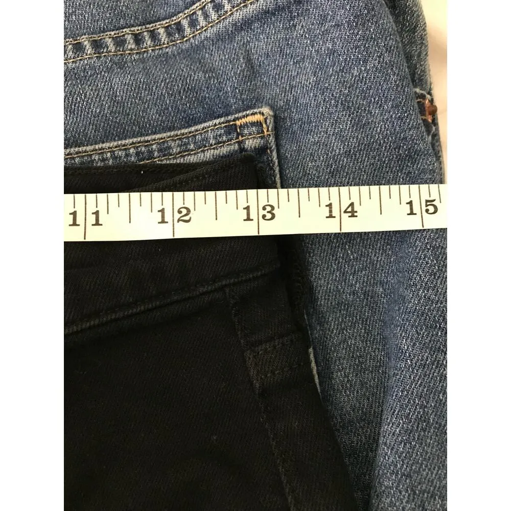 Citizens of Humanity Black Drew Flounce High Rise Frayed Hem Jeans Size 25 - Image 5