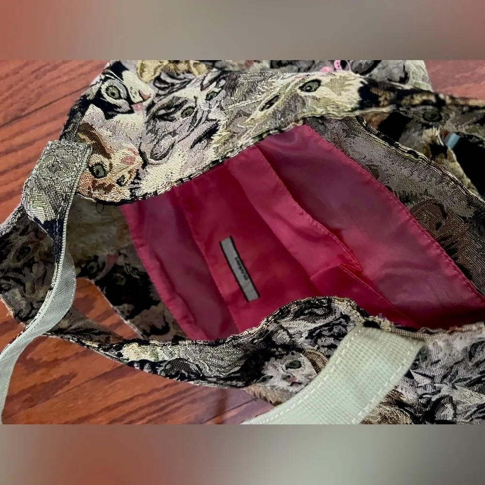 Olive des olive Cat jacquard bag 🐈 - Image 5