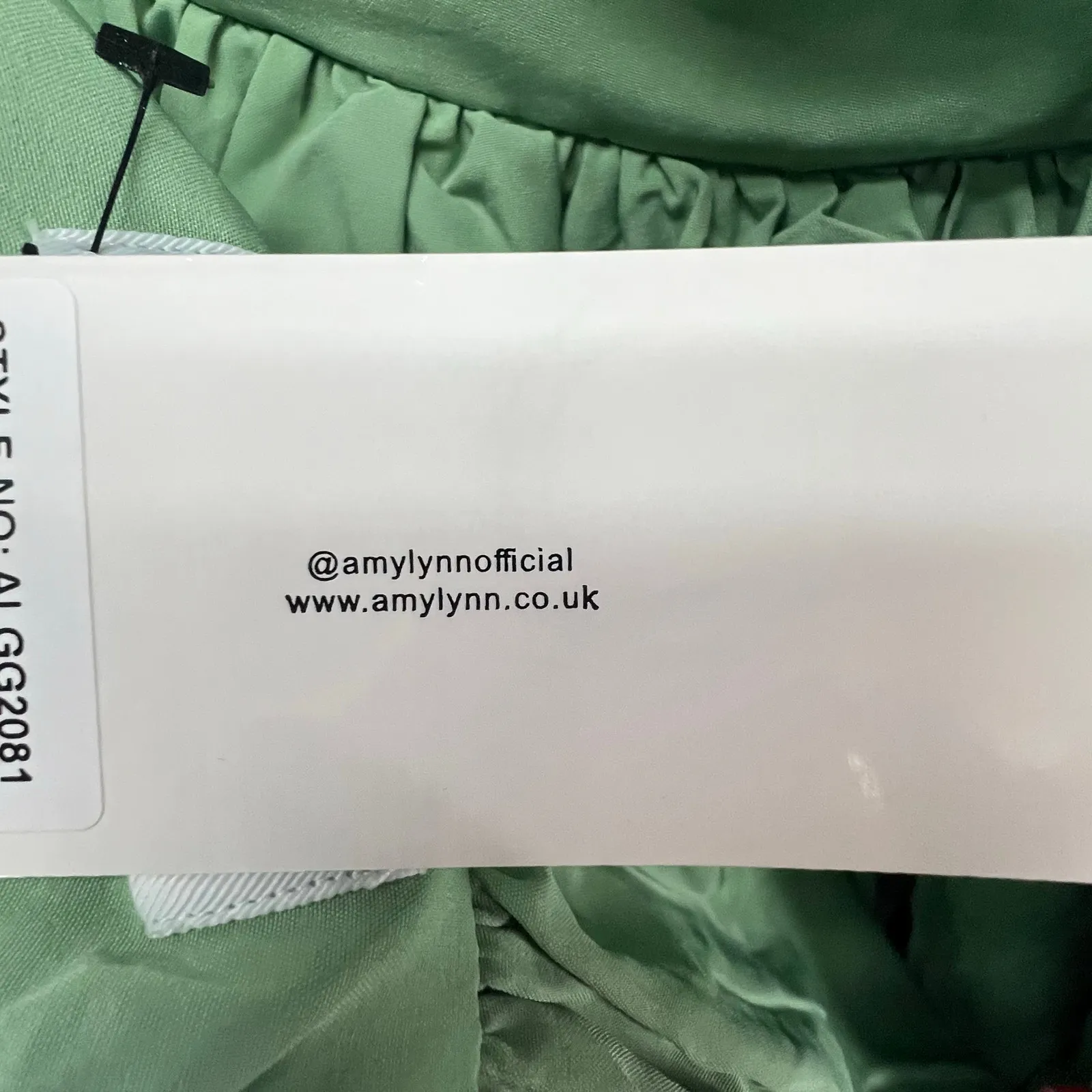 Amylynn Sara Strapless Tiered Mini Dress Green Metallic NWT Womens M Fairycore Size M - Image 13