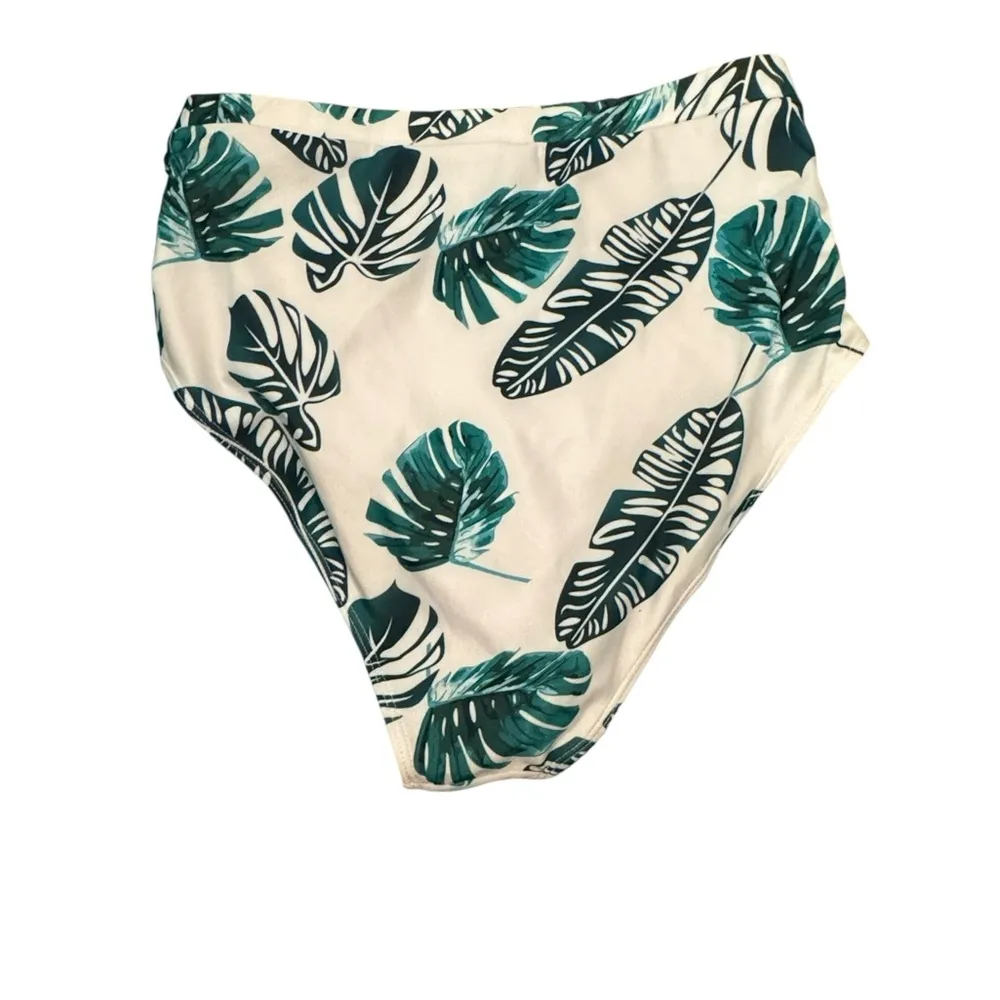 Avidlove Leaf Print High-Waisted Bikini Bottom NWOT - Image 2