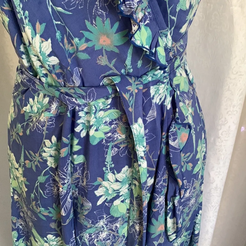 WALKER & WADE Wrap Dress with Ruffle Sz:M Size M - Image 8