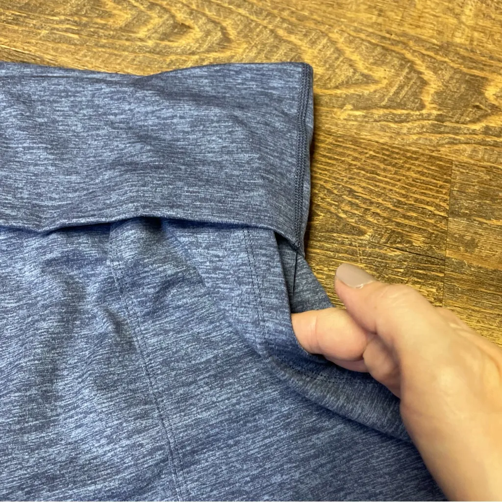 Aerie OFFLINE The Hugger Foldover Waist Pocket Jogger Blue Soft Large High Waist - Image 5