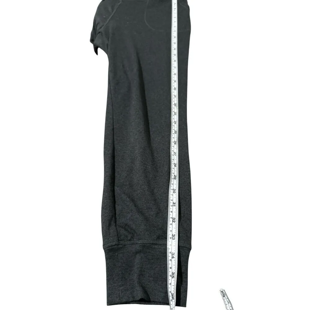 Lole Dark Gray Jersey Knit High Rise Lounge Pant Cinch Waist Joggers Size M Size M - Image 4