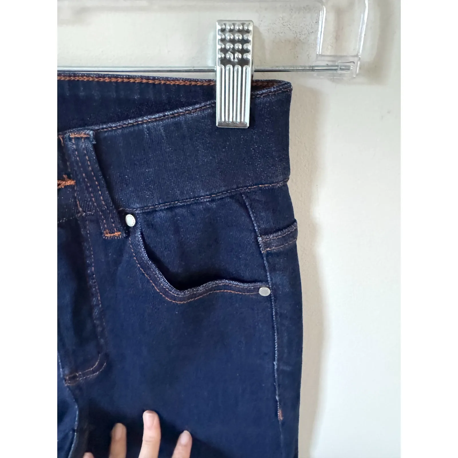 Universal Standard Skinny Mid Rise Stretch Denim Jean Dark Wash Blue Size 00 NEW - Image 3