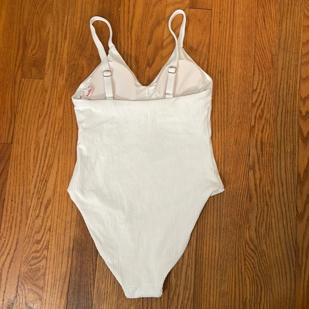 Andie The Marco One Piece LT‎ Rib Swimsuit White Size XS Tall NWT - Image 4
