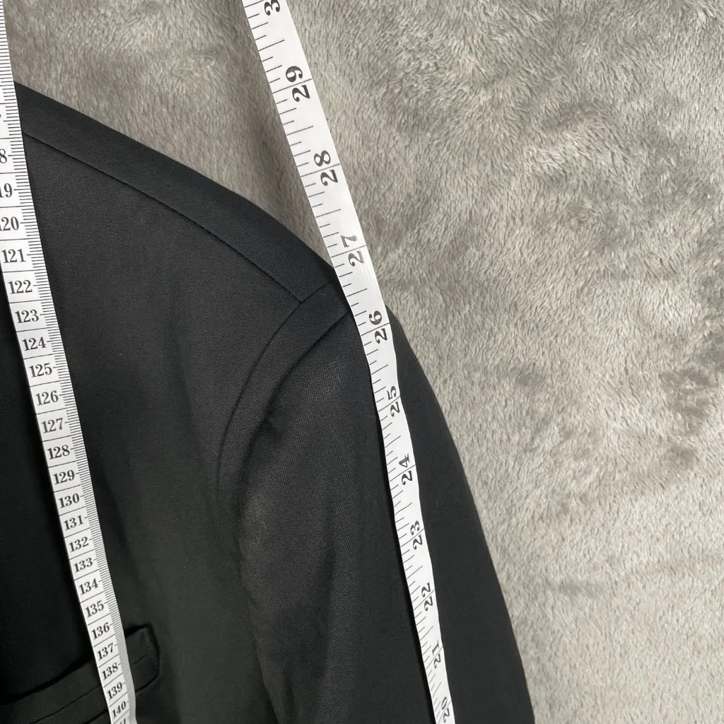 Ellen Tracy Blazer Womens 18 Black One Button Career Work Jacket Pockets Chic - Image 7