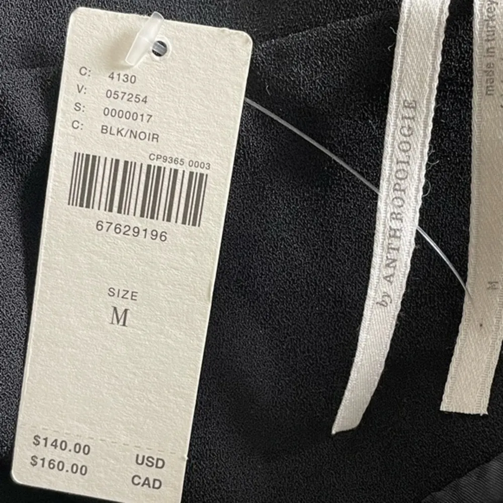 Anthropologie Women sleeveless trench belted coat black jacket NWT Sz medium - Image 4