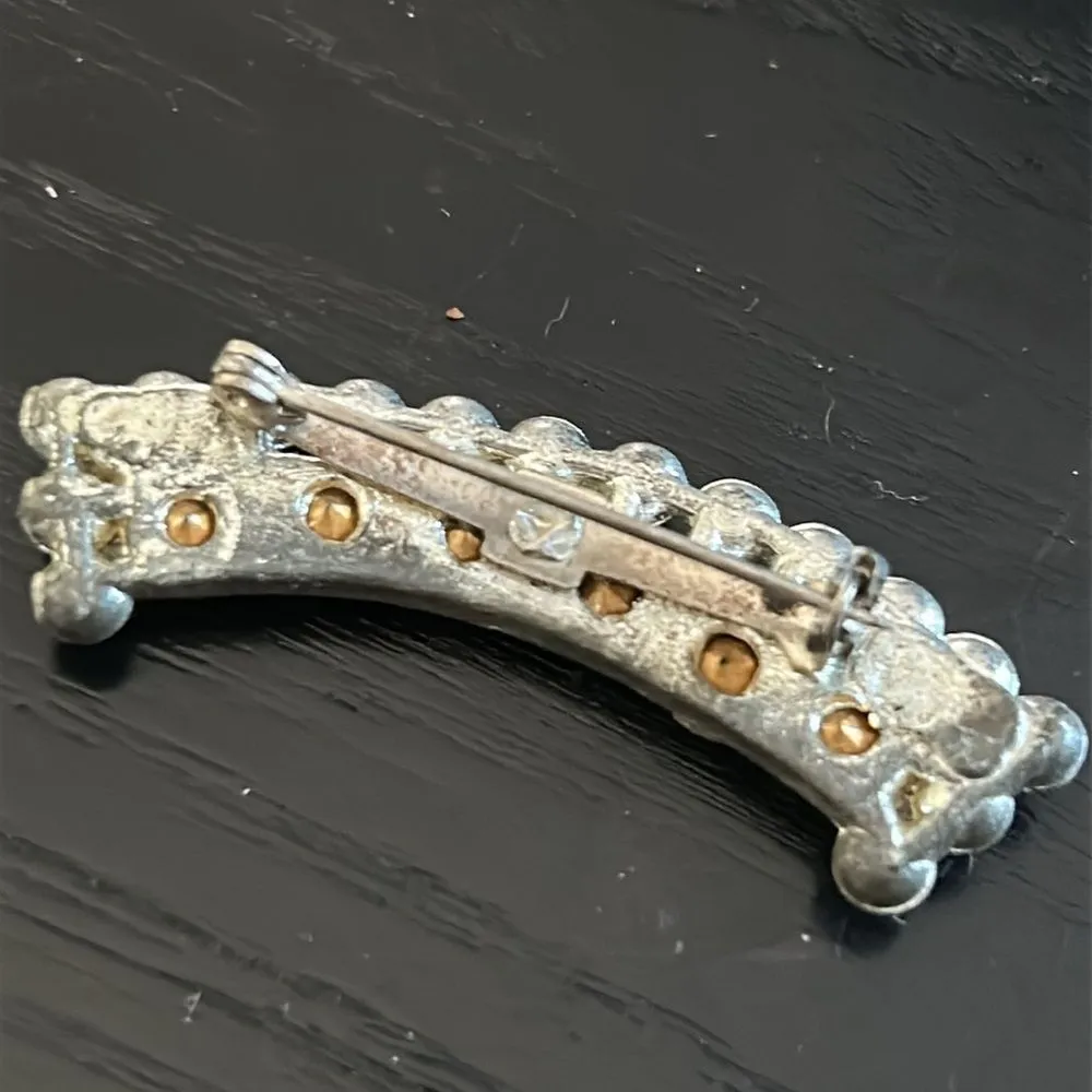 Vintage 1930s Brooch Silver - Image 2