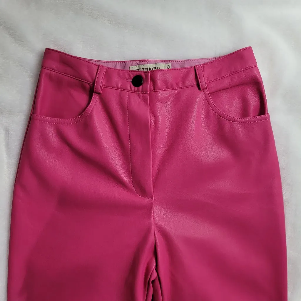 CULTNAKED Pink Straight Leg Pants Size XS - Image 5