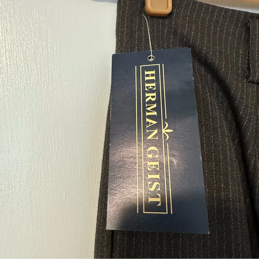 Herman Geist Plaid Wool Lined Menswear Trousers Womens 10 New - Image 5
