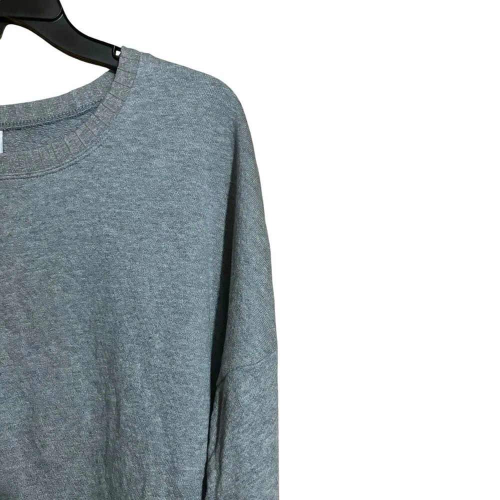 CAbi 6333 Cool Off Raglan Knit Sweatshirt Heather Gray Womens Medium Pullover - Image 3