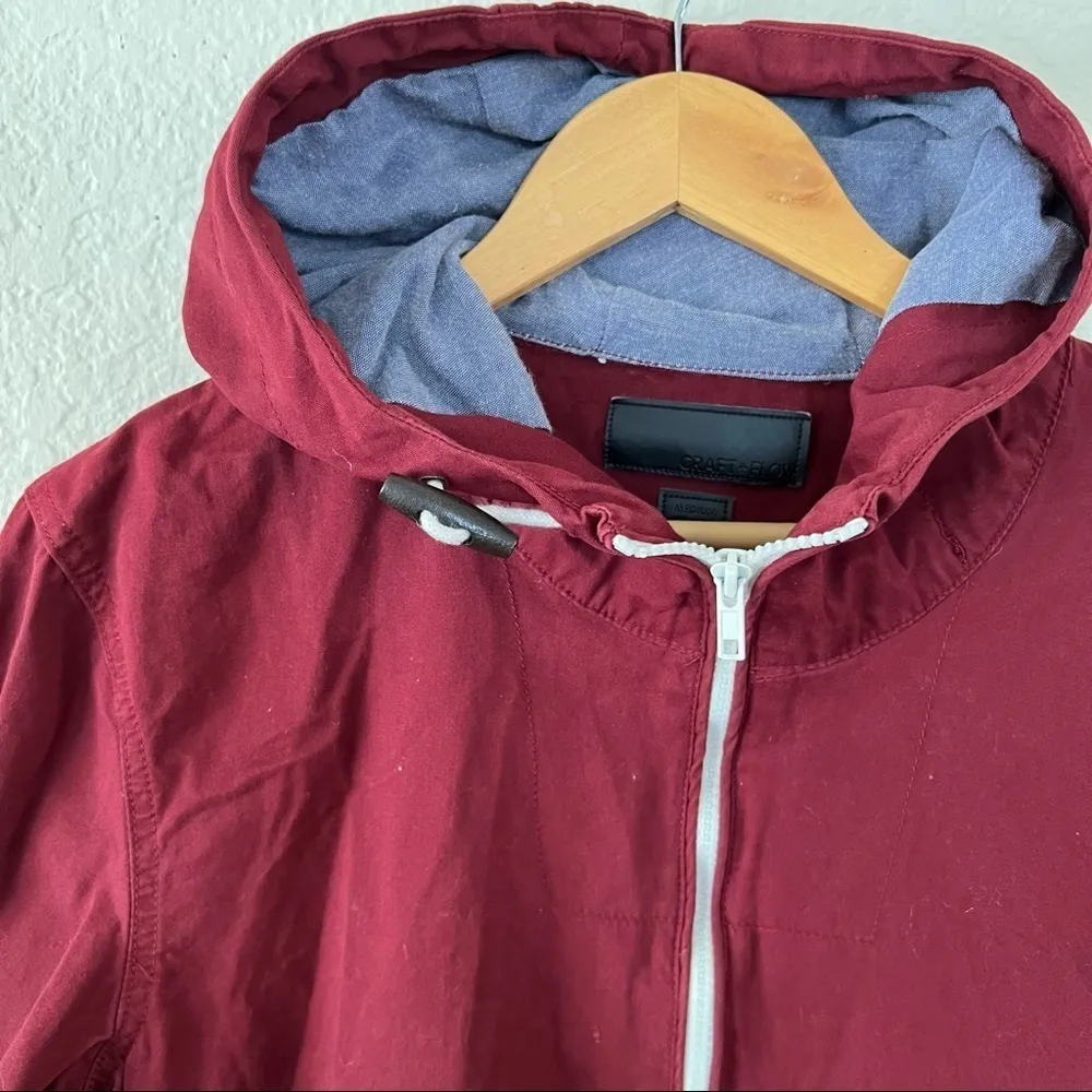 Craft + Flow Deep Red Jacket Size Medium - Image 3