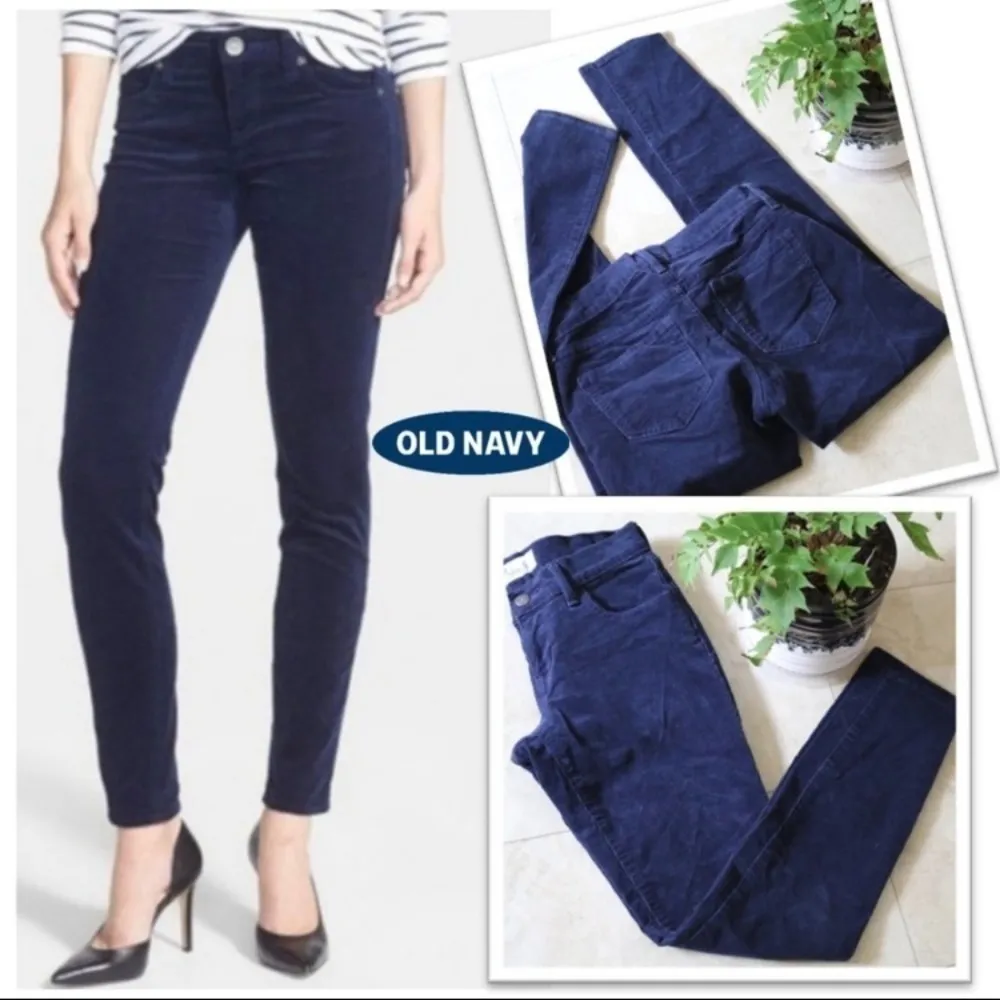 Old Navy blue corduroy rockstar‎ pants size 6 - Image 3