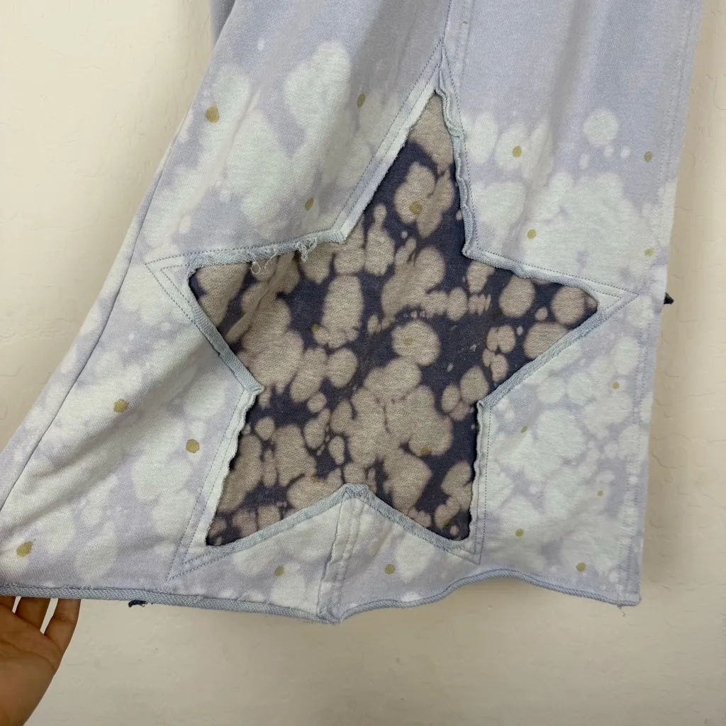 OLI & HALI Baby Blue Star Patchwork Wide Leg Ankle Pants - Image 12