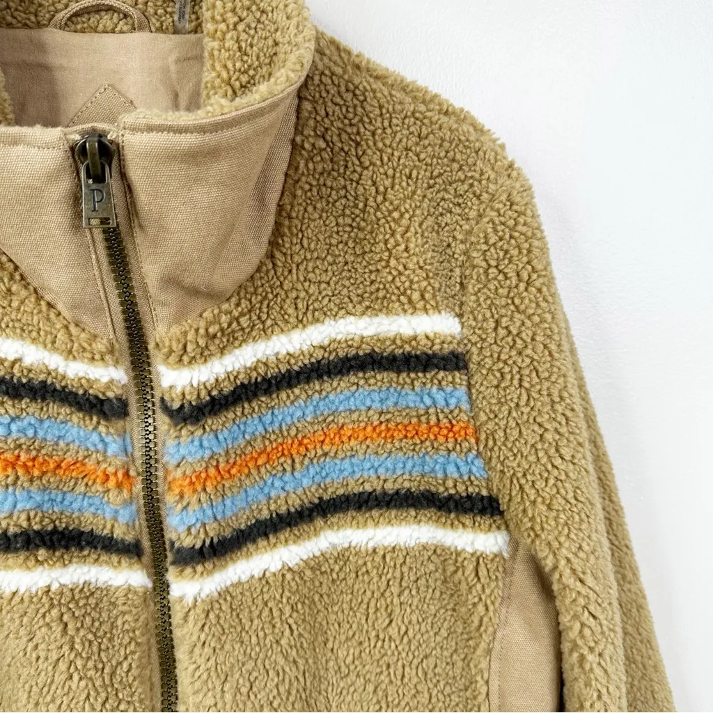 Pendleton Brooke Chimayo Sherpa Jacket Womens Large Full Zip Fleece Coat - Image 4