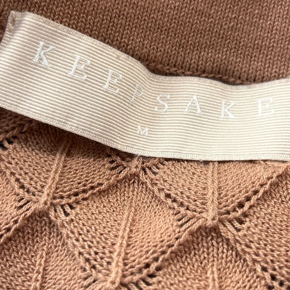 Keepsake The Label Dusty Pink Textured Cropped Sweater Medium - Image 6