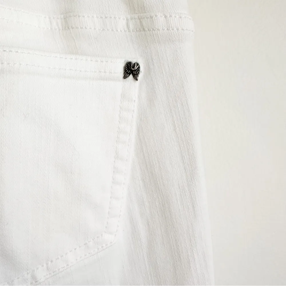 Victoria’s Secrets White Siren Distressed Jeans sz 8 - Image 6