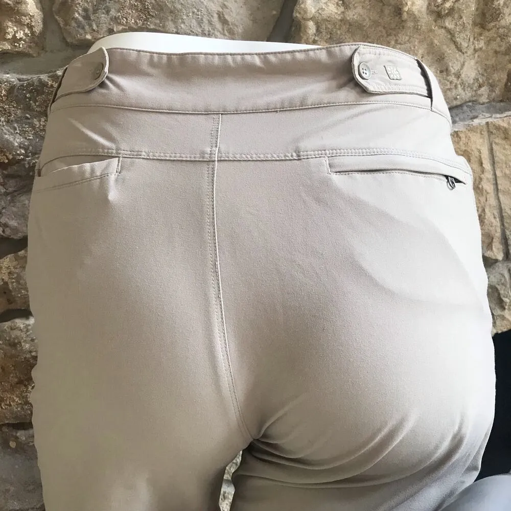 Royal Robbins Cream Nylon Hiking Pants Zipped Pockets Women’s Size 14 Short - Image 5