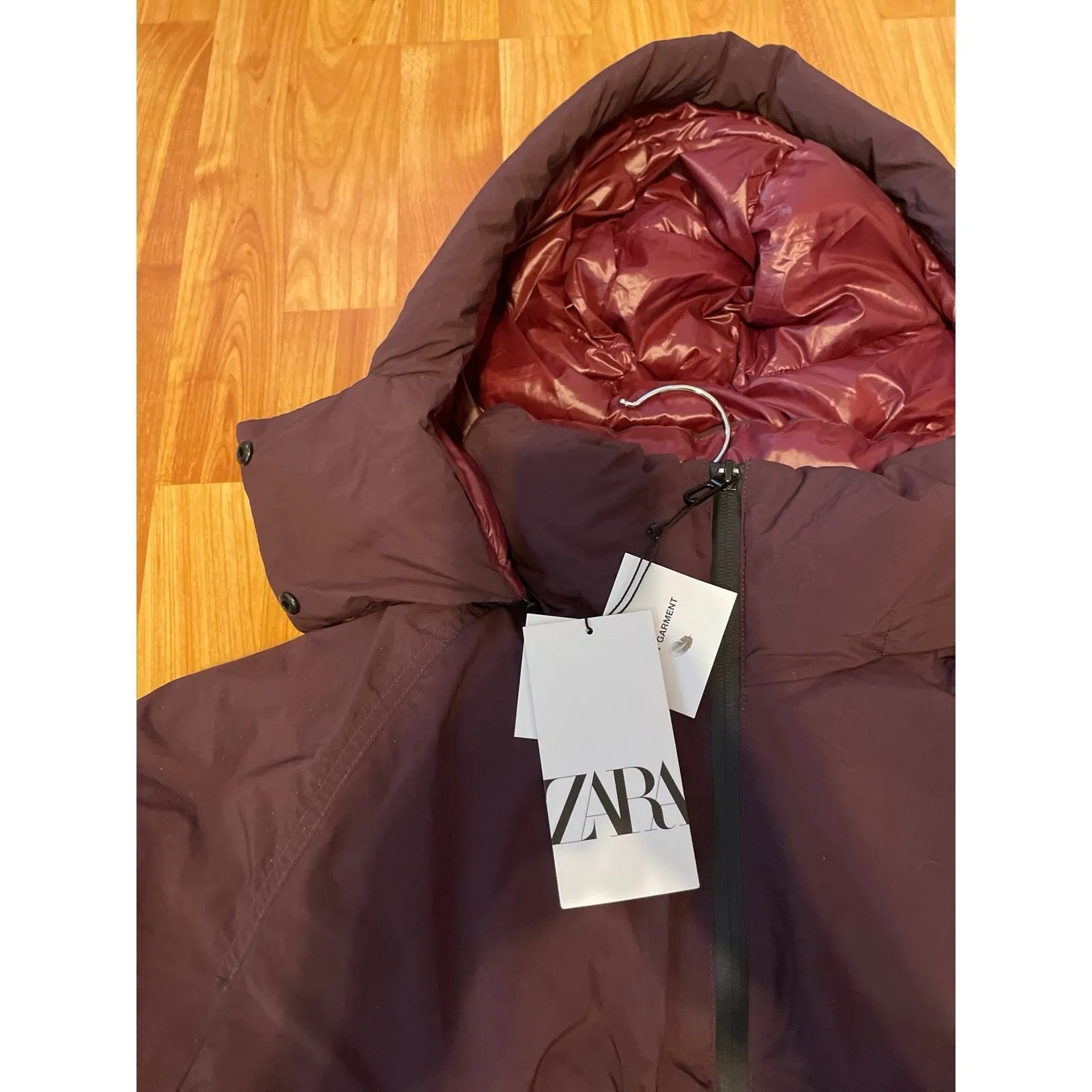 Zara Down Duck‎ Copped Puffer Jacket - Image 5