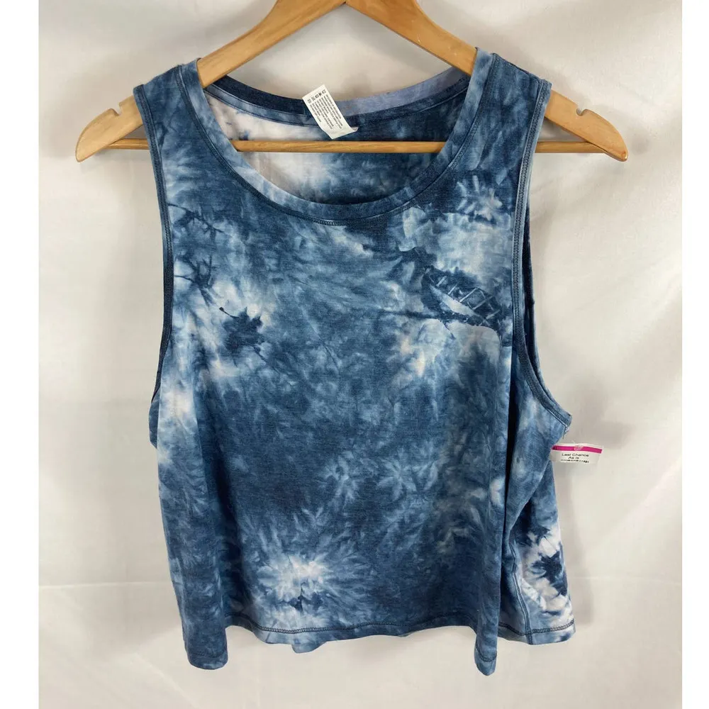NWT 90 Degree by Reflex Tie Dye Cropped Tank size XL - Image 4