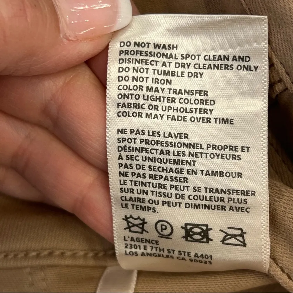 L’Agence Coated skinny Jeans in Rye (latte color) size 28 stretchy - Image 12