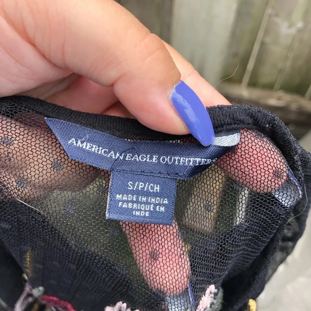 AMERICAN EAGLE FLORAL MESH OVERLAY DRESS - Image 4